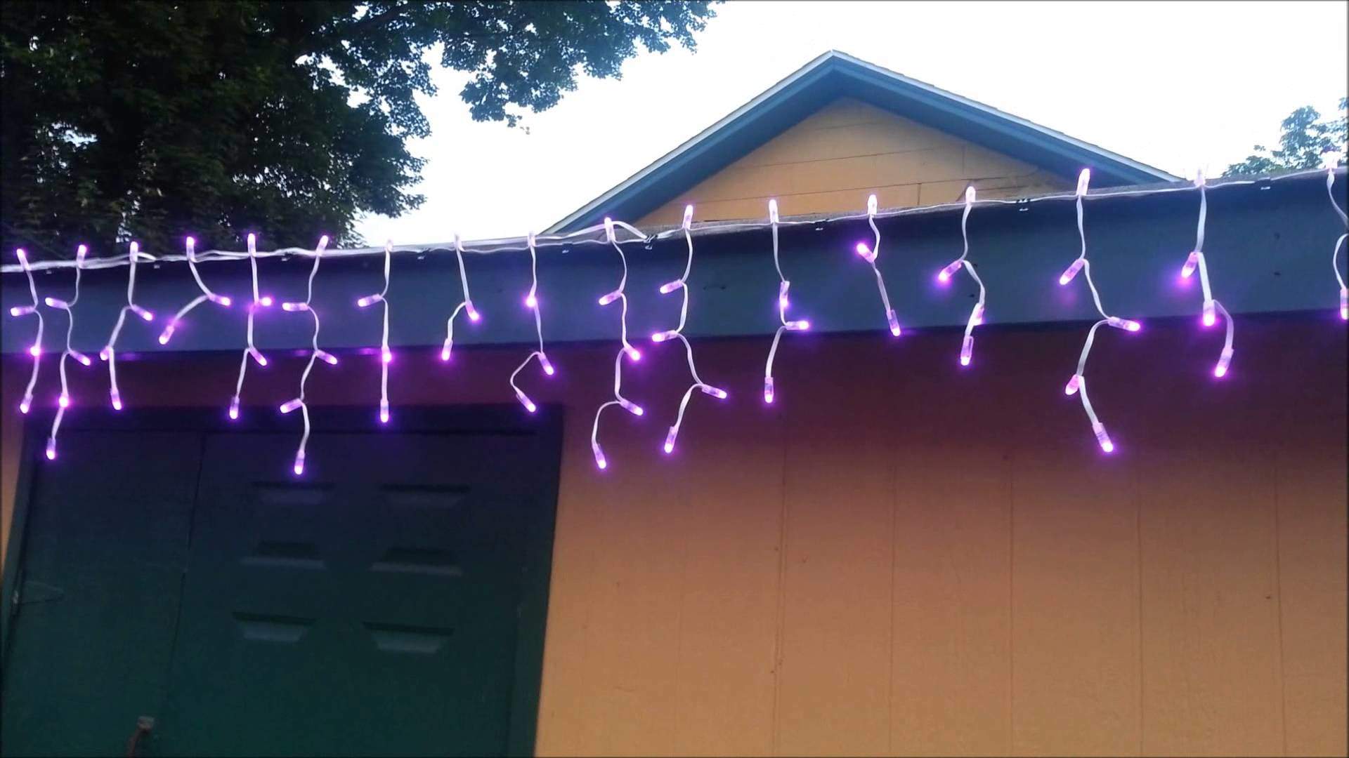 RGB Icicle Lights Test