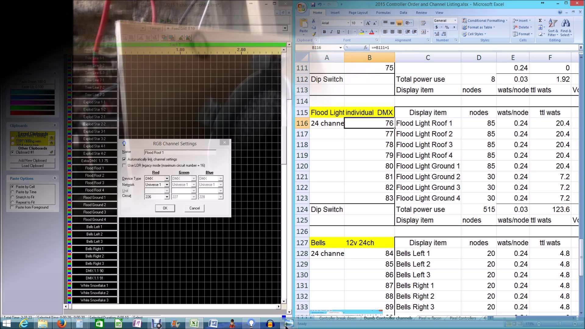 Setting up DMX dip switches for use in Light O Rama software