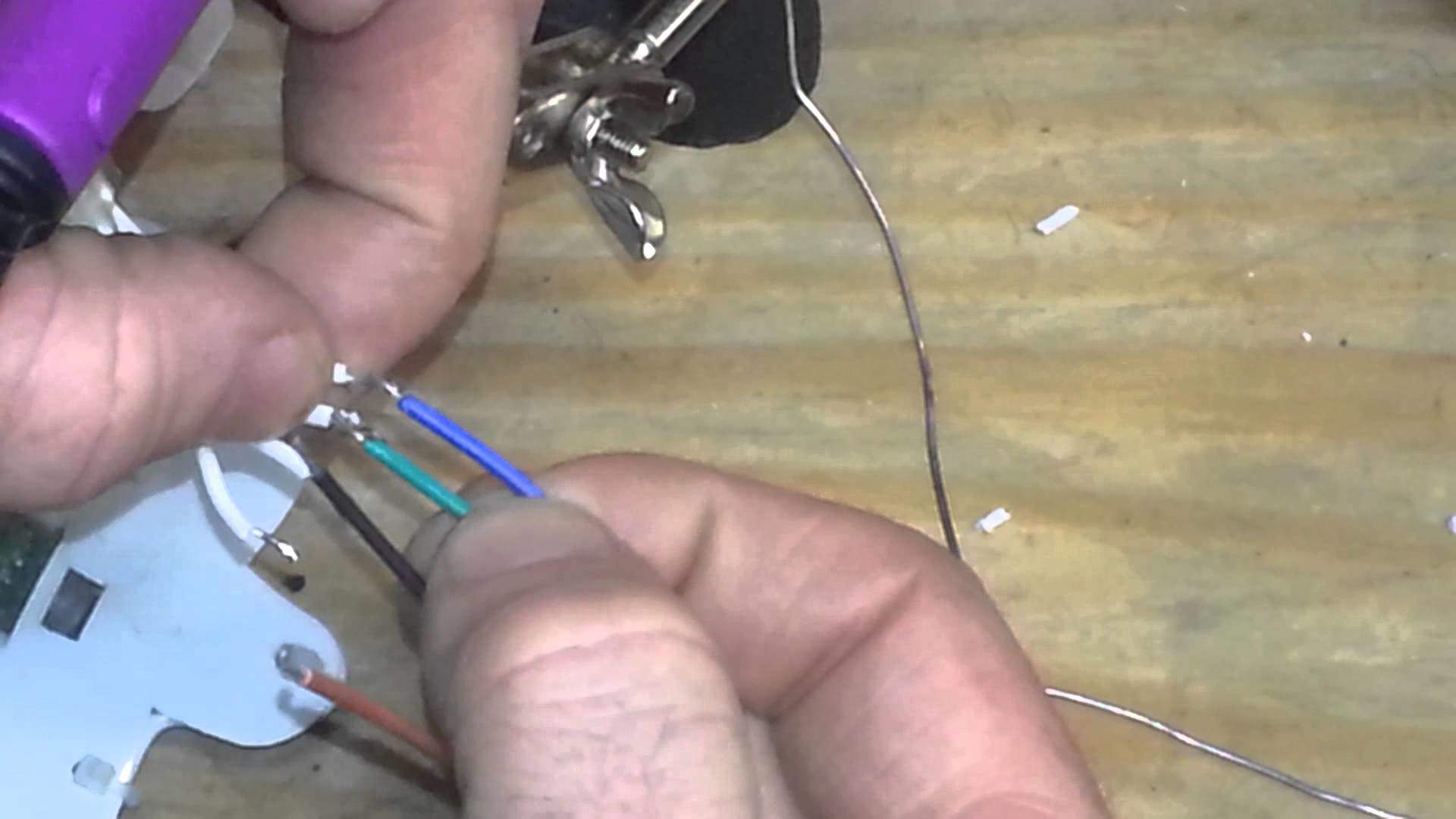 Soldering RGB to a pigtail 4 connector